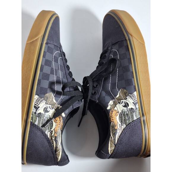 VANS Ward Low Snake Skull Charcoal/Gum Sole Sneakers Men Size 9 Womens 10.5 NWOB main image 14